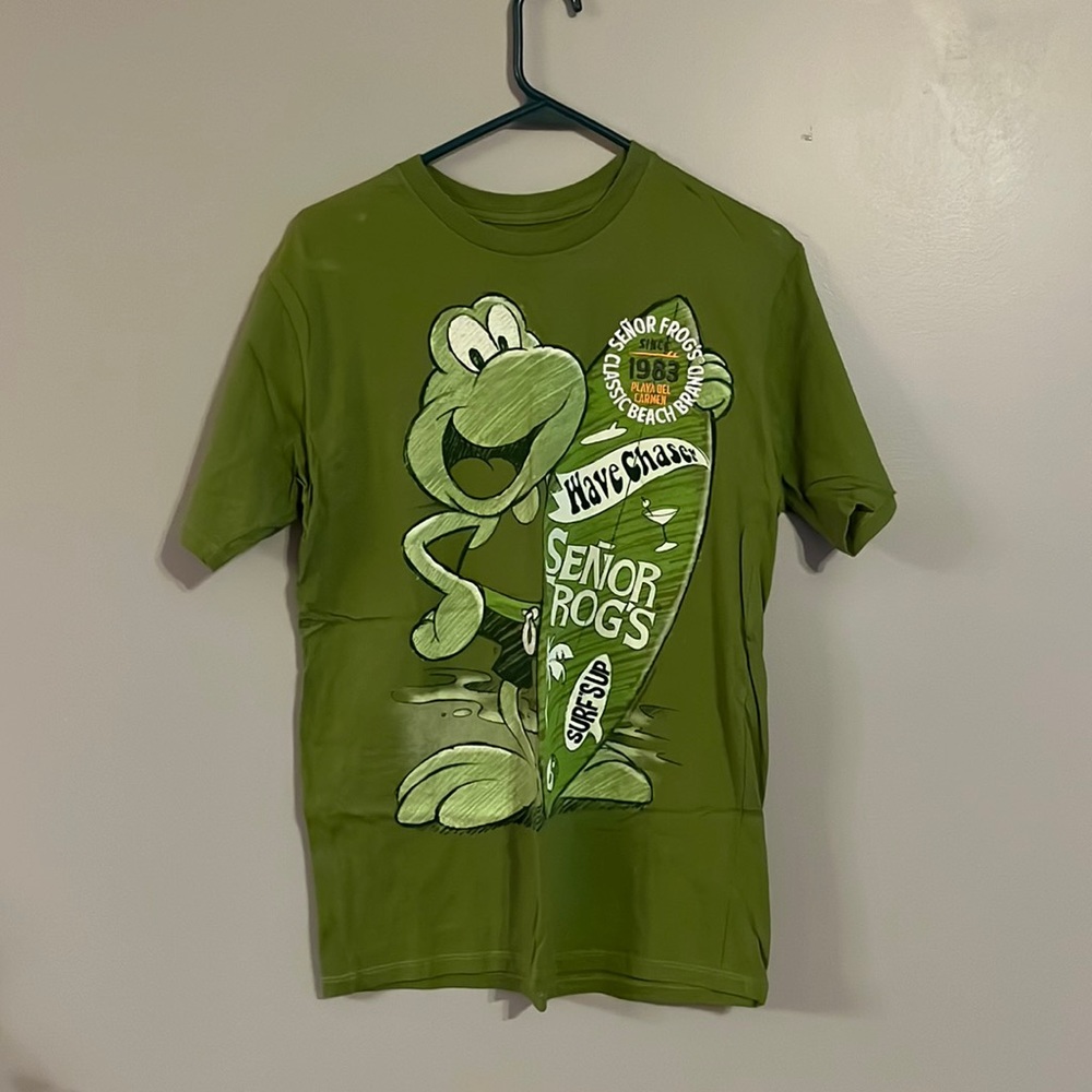 Mens Señor Frogs Short Sleeve Tee Shirt Size Medium